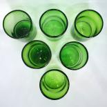 Solid Emerald Green 9 oz Short Tumblers (set of 6)